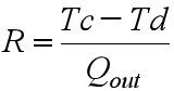 热阻公式